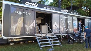 Alpes Moto Festival - stand triumph - eventek